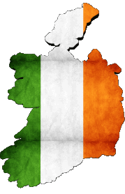 Fahnen Europa Irland Karte 
