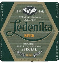 Drinks Beers Bulgaria Ledenika 