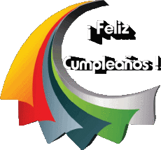 Mensajes Español Feliz Cumpleaños Abstracto - Geométrico 019 