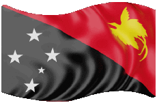 Drapeaux Océanie Papouasie-Nouvelle-Guinée Rectangle 