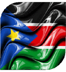 Banderas África Sudán del Sur Plaza 
