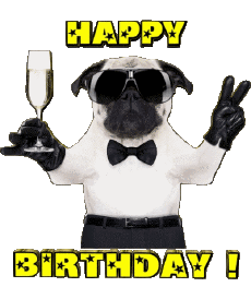 Mensajes Inglés Happy Birthday Animals 001 