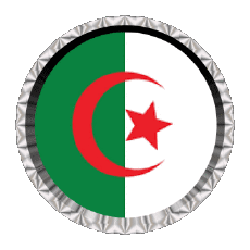 Bandiere Africa Algeria Rotondo - Anelli 