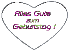 Messages German Alles Gute zum Geburtstag Herz 001 