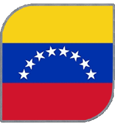 Drapeaux Amériques Vénézuéla Carré 