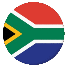 Fahnen Afrika Südafrika Rund - Ringe 