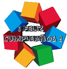 Mensajes Español Feliz Cumpleaños Abstracto - Geométrico 004 