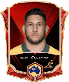Sports Rugby - Joueurs Australie Adam Coleman 