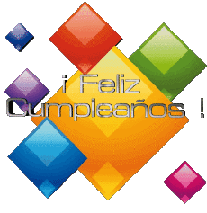 Messages Espagnol Feliz Cumpleaños Abstracto - Geométrico 014 