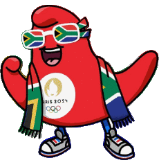 Sud Africa-Sportivo Olimpiadi Paris 2024 Tifosi Africa Sud Africa