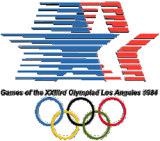 1984-Sports Jeux-Olympiques Histoire Logo 1984