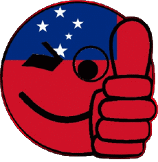 Flags Oceania Samoa Smiley - OK 