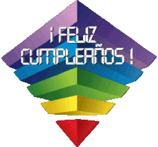 Mensajes Español Feliz Cumpleaños Abstracto - Geométrico 010 