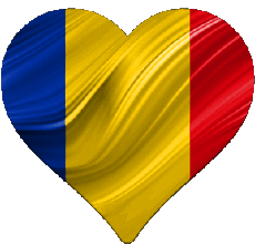 Fahnen Europa Rumänien Herz 
