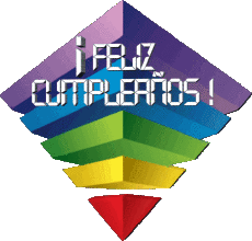 Messages Spanish Feliz Cumpleaños Abstracto - Geométrico 010 