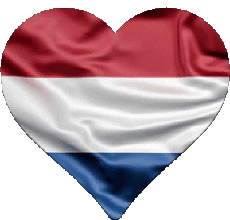 Fahnen Europa Niederlande Herz 