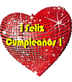 Nachrichten Spanisch Feliz Cumpleaños Corazón 002 