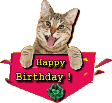 Messagi Inglese Happy Birthday Animals 002 