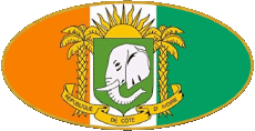Flags Africa Ivory Coast Oval 01 