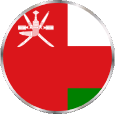 Fahnen Asien Oman Runde 