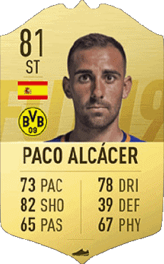Multi Media Video Games F I F A - Card Players Spain Paco Alcacer 