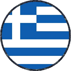 Fahnen Europa Griechenland Runde 