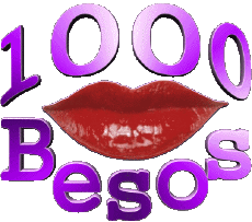 Messages Espagnol Besos 1000 