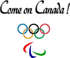 Messages Anglais Come on Canada Olympic Games 