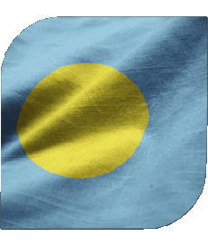 Bandiere Oceania Palau Quadrato 