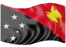Bandiere Oceania Papua Nuova Guinea Rettangolo 