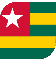 Drapeaux Afrique Togo Carré 