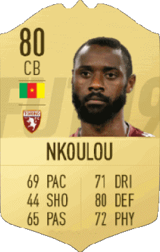 Multimedia Vídeo Juegos F I F A - Jugadores  cartas Camerún Nicolas Nkoulou 