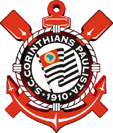 1980 - 1999-Deportes Fútbol  Clubes America Logo Brasil Corinthians Paulista 1980 - 1999