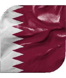 Bandiere Asia Qatar Quadrato 