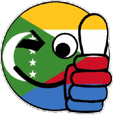 Flags Africa Comoros Smiley - OK 