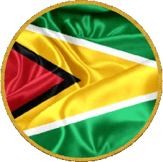 Bandiere America Guyana Tondo 