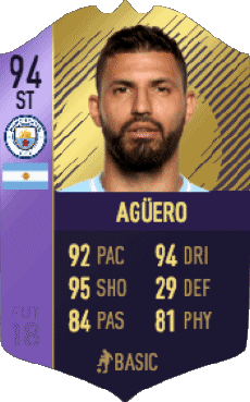 Multi Media Video Games F I F A - Card Players Argentina Sergio Agüero 