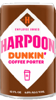 Dunkin&#039; Coffee Porter-Bevande Birre USA Harpoon Brewery 