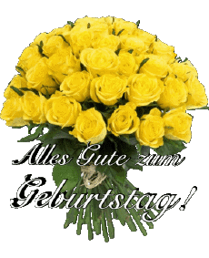 Nachrichten Deutsche Alles Gute zum Geburtstag Blumen 015 