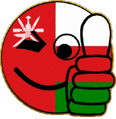 Bandiere Asia Oman Faccina - OK 
