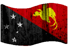 Flags Oceania Papua New Guinea Rectangle 