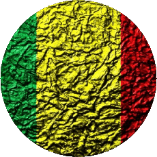 Drapeaux Afrique Mali Rond 