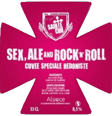 Sex ale and rock &#039;n&#039; Roll-Getränke Bier Frankreich Sainte Cru 