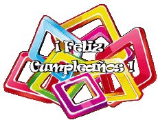 Mensajes Español Feliz Cumpleaños Abstracto - Geométrico 017 