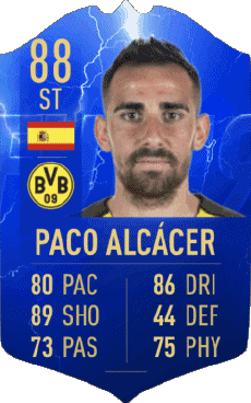 Multimedia Videospiele F I F A - Karten Spieler Spanien Paco Alcacer 