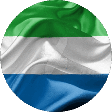 Flags Africa Sierra Leone Round 
