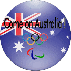 Messagi Inglese Come on Australia Olympic Games 02 