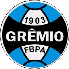 1981-1982-Sports Soccer Club America Logo Brazil Grêmio  Porto Alegrense 