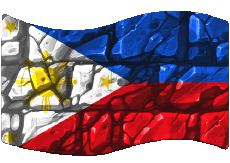 Banderas Asia Filipinas Rectángulo 