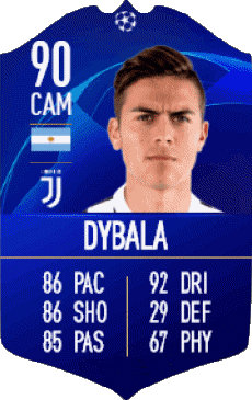 Multimedia Videospiele F I F A - Karten Spieler Argentinien Paulo Dybala 